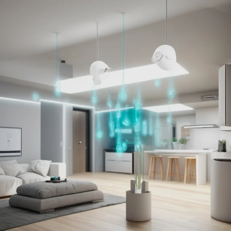 HomewatchAIQX Sensorinstallation im Wohnbereich